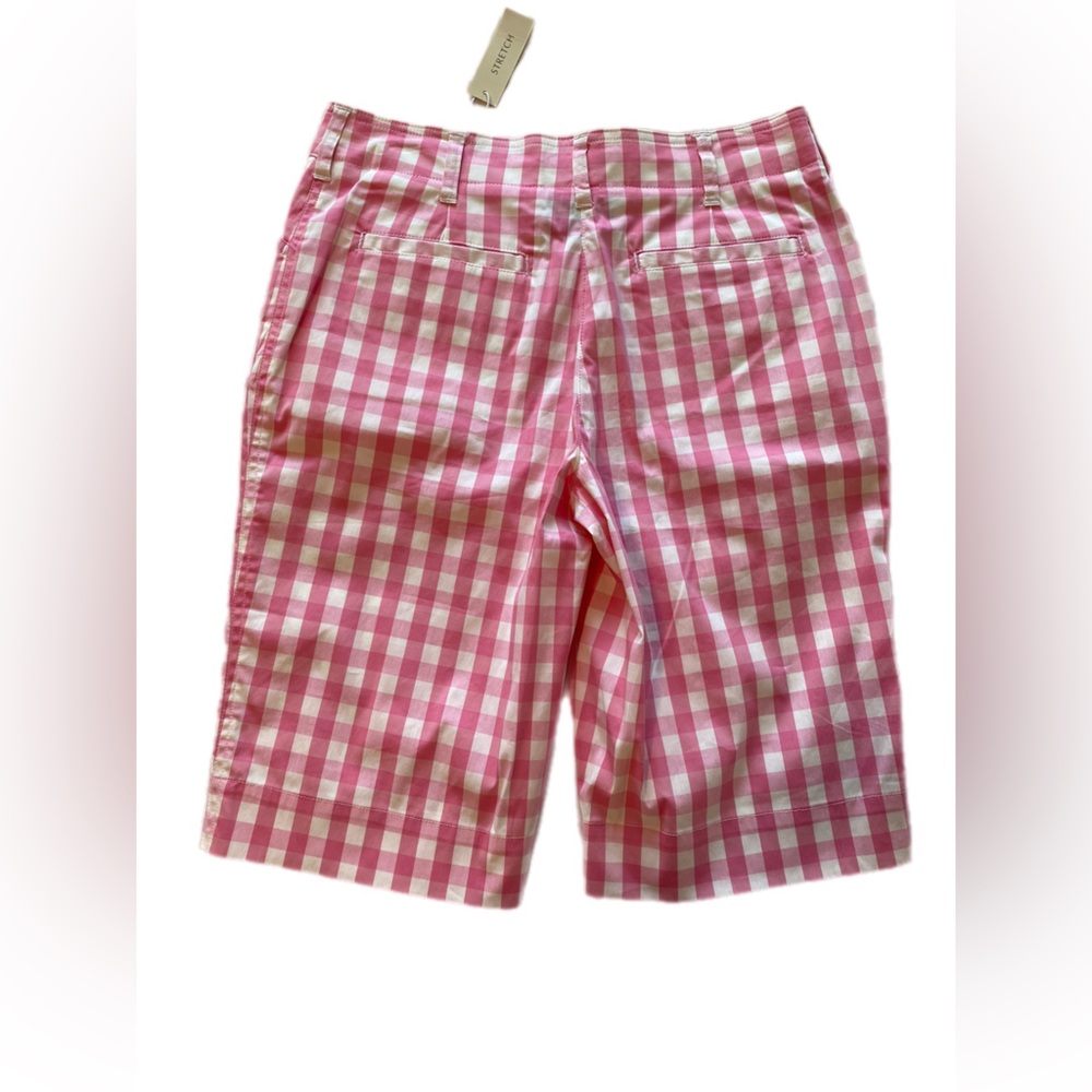 Jones New York Pink Checkered women’s  Shorts size 4 NWT - Picture 5 of 8